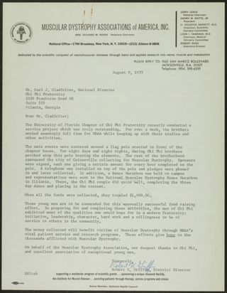 Robert K. Griffin to Mr. Gladfelter Letter, August 9, 1973