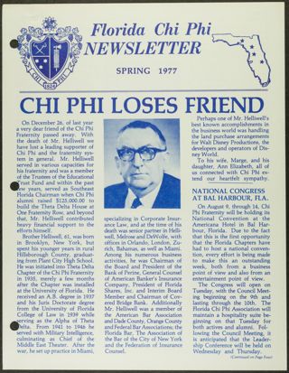 Florida Chi Phi Newsletter, Spring 1977