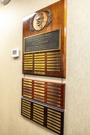 Wilkinson Award Plaque