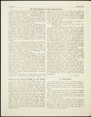 The Next Chapter of Mr. Merrill's Book