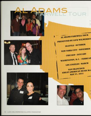 Al Adams Farwell [sic] Tour
