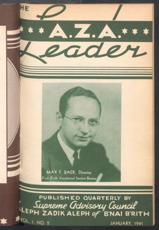 The AZA Leader, Vol. 1, No. 2, January 1941