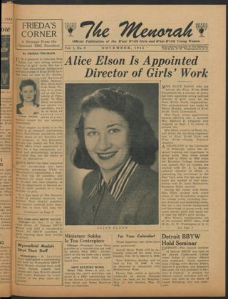 The Menorah, Vol. I, No. 3, November 1945