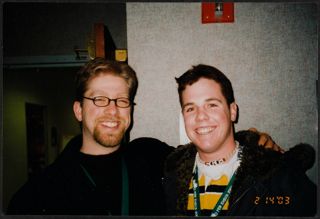 Two February Execs Smiling Photograph, February 14, 2003