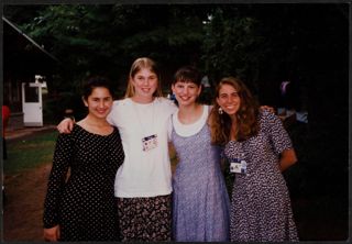 Pearlmutter, Krishka, Unidentified, and Davis at ILTC Photograph, 1995