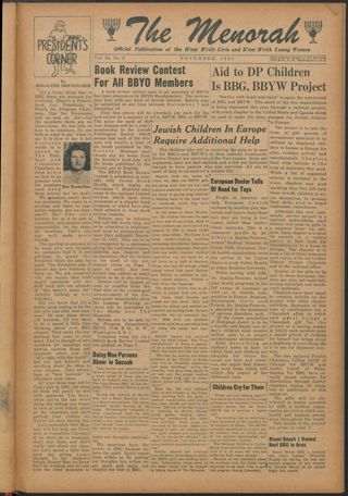 The Menorah, Vol. III, No. 3, November 1947