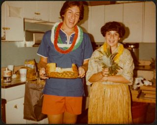Dan Boone and Laurie Mansfield at a Luau Party Photograph, August 1980