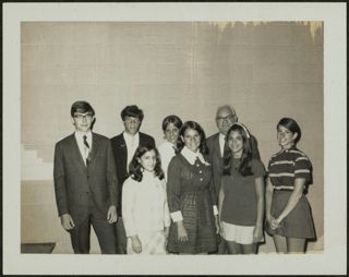 Martin Gluchow Standing With Kansas City BBYO Members Photograph