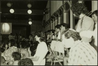 BBYO Members Listening at ILTC Photograph, 1986