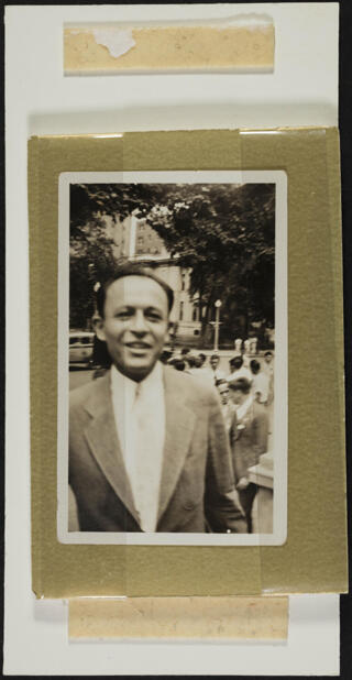 Sam Beber Smiling at Convention Photograph, 1934