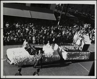 BBYO Members With Float in Parade Photograph