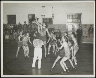Savannah vs. Jax Basketball Game Photograph, December 1938