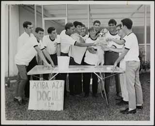 Alephs Washing Dogs for Fundraiser Photograph