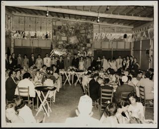 People Standing in Front at District 5 AZA-BBG Convention Photograph, June 23-28, 1955