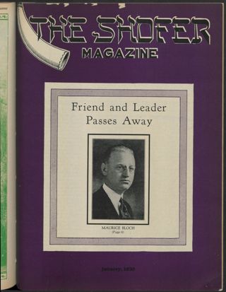 The Shofar, Vol. V, No. 4, January 1930