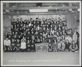 District 1-22 Leadership Camp Photograph, 1970