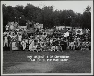 District 1-22 Convention B'nai B'rith Perlman Camp Group Photograph 2, 1976