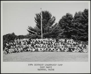 District Leadership Camp Group Photograph, 1974