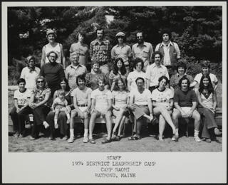 District Leadership Camp Staff Photograph, 1974