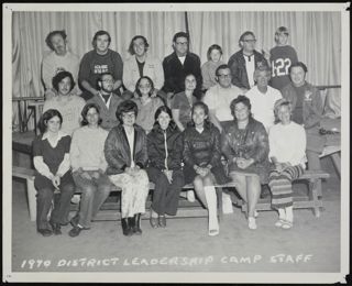 District 1-22 Leadership Camp Staff Photograph, 1970