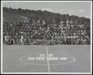 DLC 1977 B'nai B'rith Perlman Camp Group Photograph, 1977