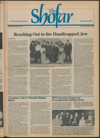 The Shofar, Vol. 62 No. 4, April 1986