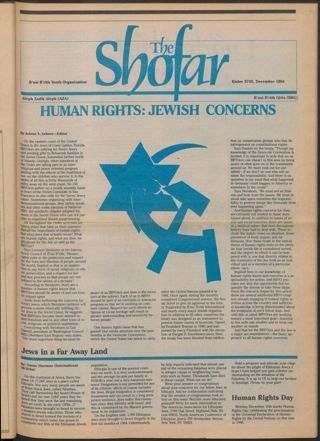 The Shofar, Vol. 61 No. 2, December 1984
