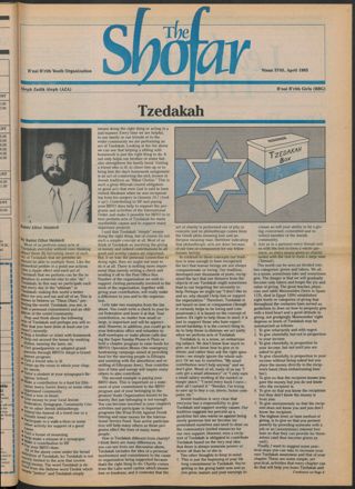 The Shofar, Vol. 61 No. 4, April 1985