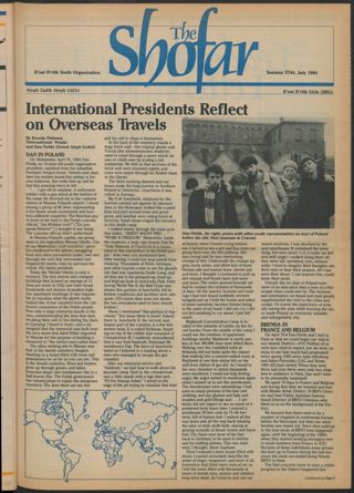 The Shofar, Vol. 60 No. 6, July 1984