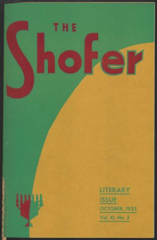 The Shofar, Vol. 11, No. 3, October 5, 1935