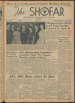 The Shofar, Vol. XXXIII, No. 4, April 1956