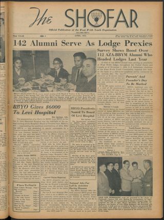 The Shofar, Vol. XXXII, No. 3, April 1955