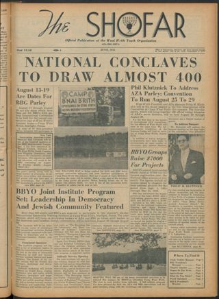 The Shofar, Vol. XXXII, No. 5, June 1955