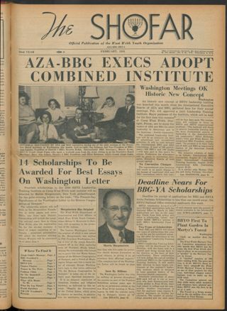 The Shofar, Vol. XXXII, No. 2, February 1955