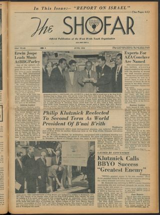The Shofar, Vol. XXXIII, No. 6, June 1956