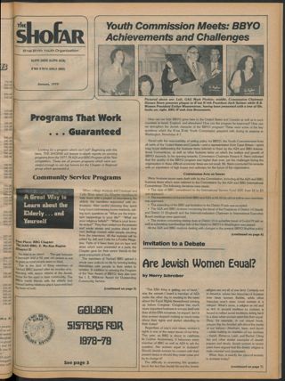 The Shofar, Vol. 55, No. 1, January 1979