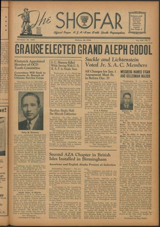 The Shofar, Vol. XIX, No. 7, November 26, 1943