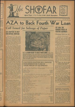 The Shofar, Vol. XIX, No. 9, December 24, 1943