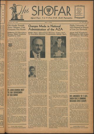 The Shofar, Vol. XIX, No. 13, February 25, 1944