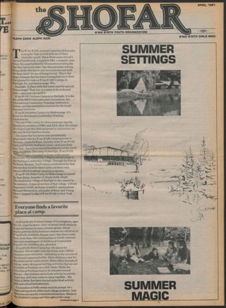 The Shofar, Vol. 57, April 1981