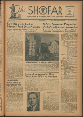 The Shofar, Vol. XIX, No. 17, April 28, 1944