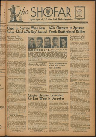 The Shofar, Vol. XIX, No. 8, December 10, 1943