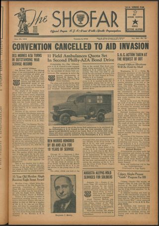 The Shofar, Vol. XIX, No. 21, June 23, 1944