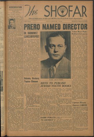The Shofar, Vol. XXI, No. 12, September 1946