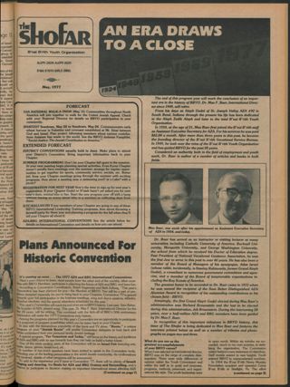 The Shofar, Vol. 53, No. 5, May 1977