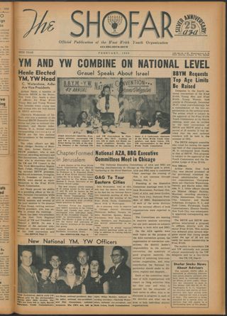 The Shofar, Vol. XXV, No. 6, February 1950