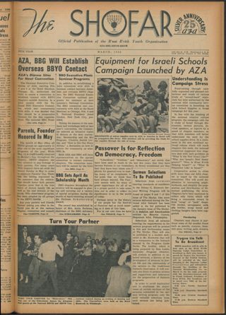 The Shofar, Vol. XXV, No. 7, March 1950