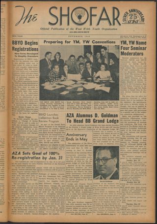 The Shofar, Vol. XXV, No. 3, November 1949