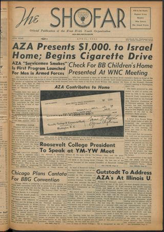 The Shofar, Vol. XXVI, No. 7, April 1951