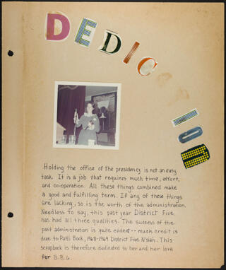 District Five Illustrated Scrapbook, Page 1